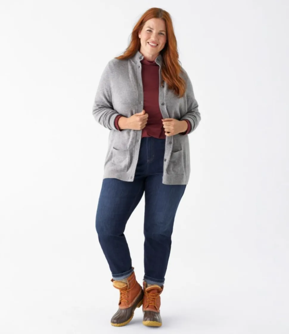 Fashion L.L.Bean "Women's Classic Cashmere Button-Front Cardigan"