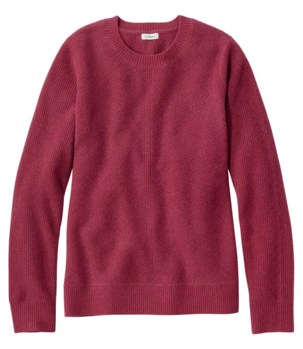 Best L.L.Bean "Women's Classic Cashmere Textured Sweater, Crewneck"