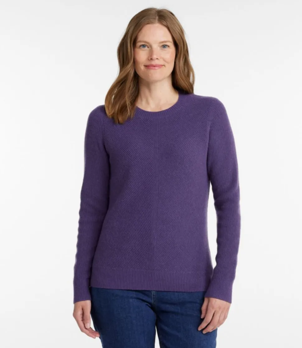 Best L.L.Bean "Women's Classic Cashmere Textured Sweater, Crewneck"