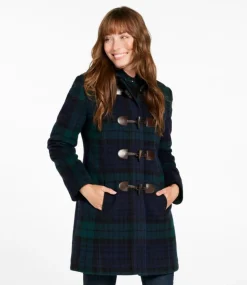 Cheap L.L.Bean "Women's Classic Lambswool Duffel Coat, Pattern"