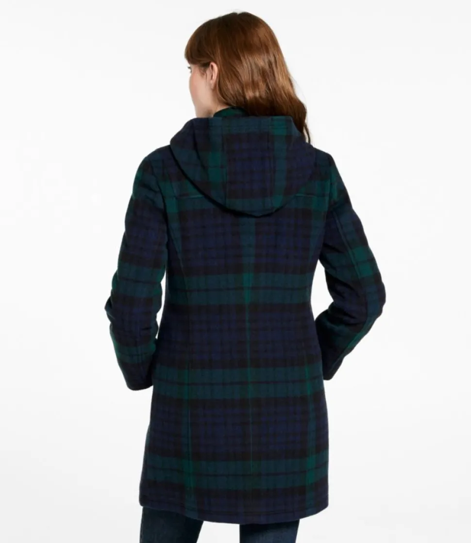 Cheap L.L.Bean "Women's Classic Lambswool Duffel Coat, Pattern"