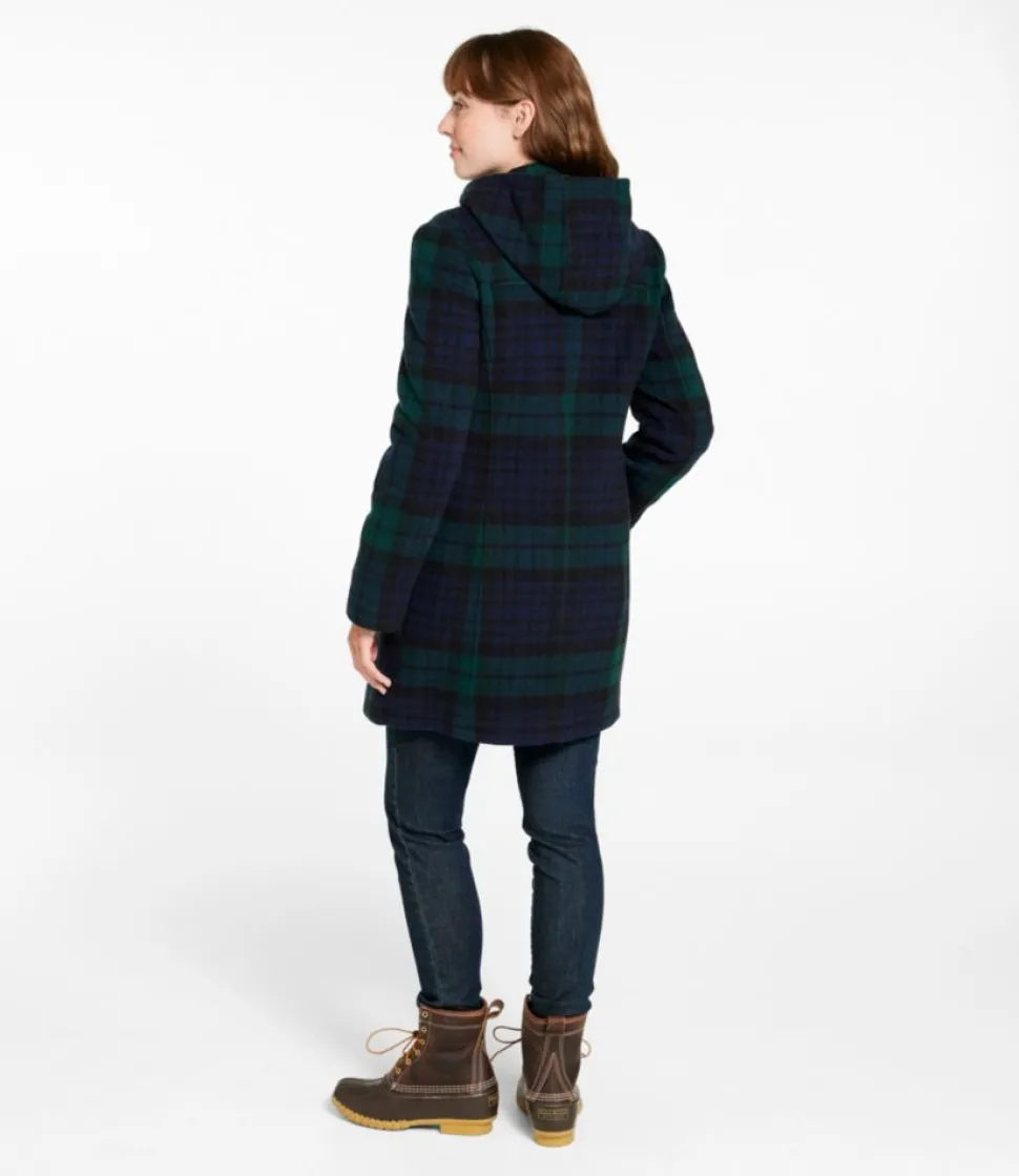 Cheap L.L.Bean "Women's Classic Lambswool Duffel Coat, Pattern"