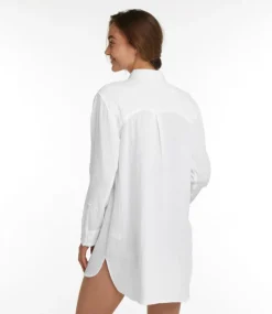 Clearance L.L.Bean "Women's Cloud Gauze Cover-Up Shirt" White