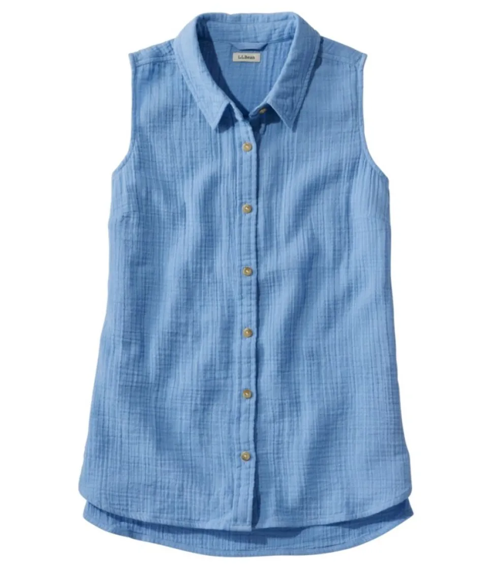 Shop L.L.Bean "Women's Cloud Gauze Sleeveless Shirt"