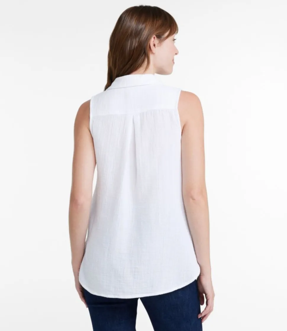 Shop L.L.Bean "Women's Cloud Gauze Sleeveless Shirt"