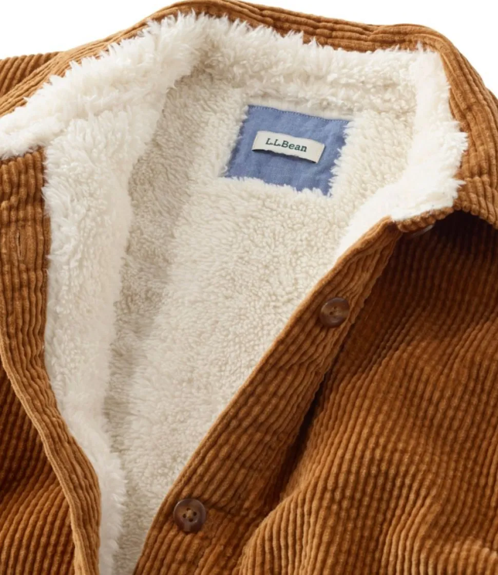Outlet L.L.Bean "Women's Comfort Corduroy Relaxed Shirt, Lined"