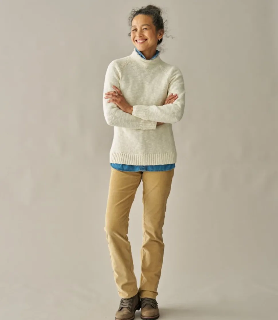 Cheap L.L.Bean "Women's Cotton Ragg Sweater, Funnelneck Pullover"