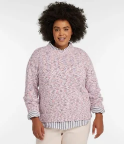 Outlet L.L.Bean "Women's Cotton Ragg Sweater, Crewneck Space-Dye"