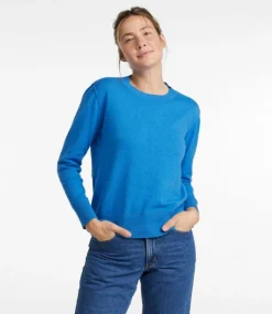 Cheap L.L.Bean "Women's Cotton/Cashmere Sweater, Crewneck"