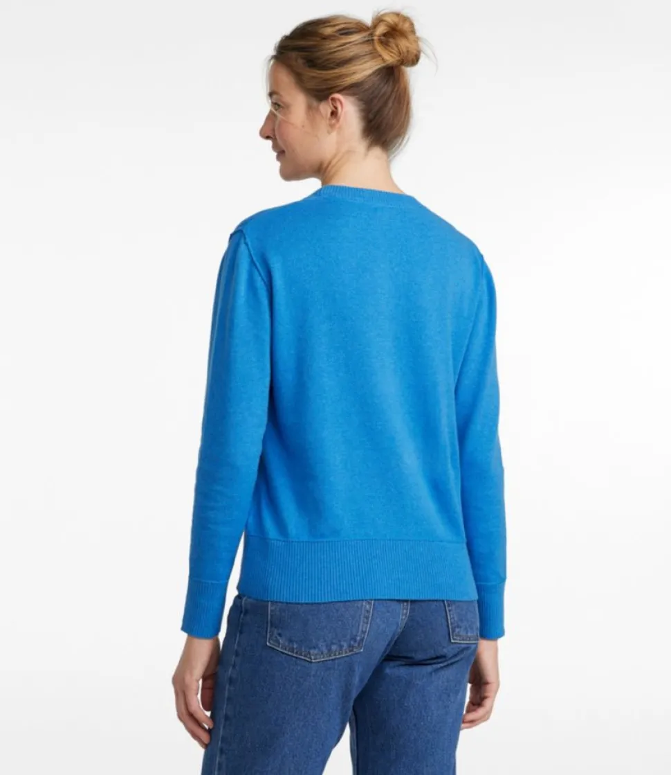 Cheap L.L.Bean "Women's Cotton/Cashmere Sweater, Crewneck"