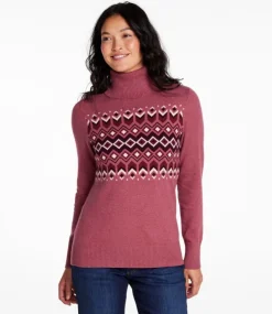 Store L.L.Bean "Women's Cotton/Cashmere Sweater, Turtleneck Intarsia"