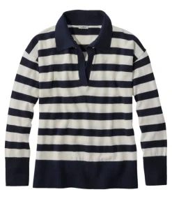 Store L.L.Bean "Women's Cotton/Cashmere Sweater, Polo Stripe"