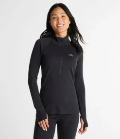Sale L.L.Bean "Women's Cresta Midweight 250 T-Zip Top"