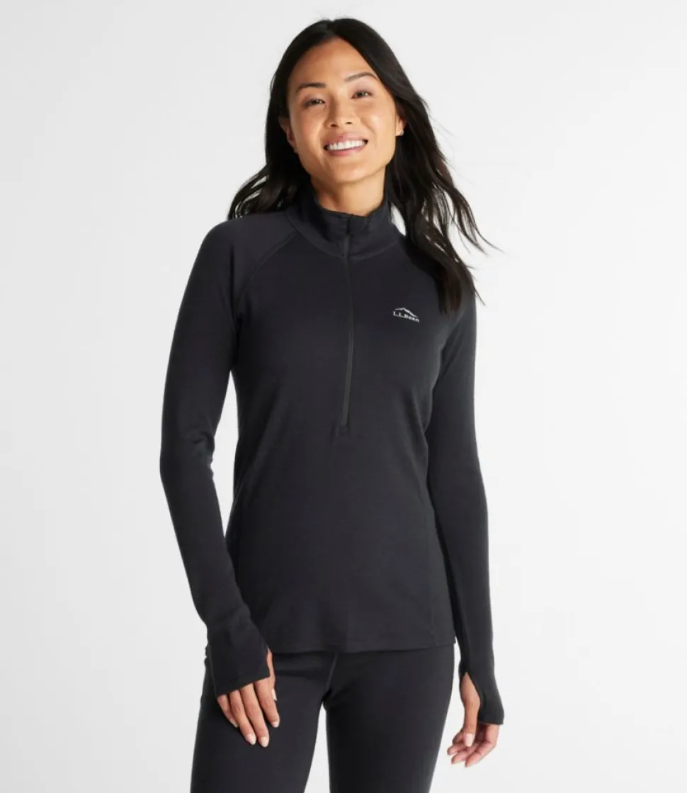 Sale L.L.Bean "Women's Cresta Midweight 250 T-Zip Top"