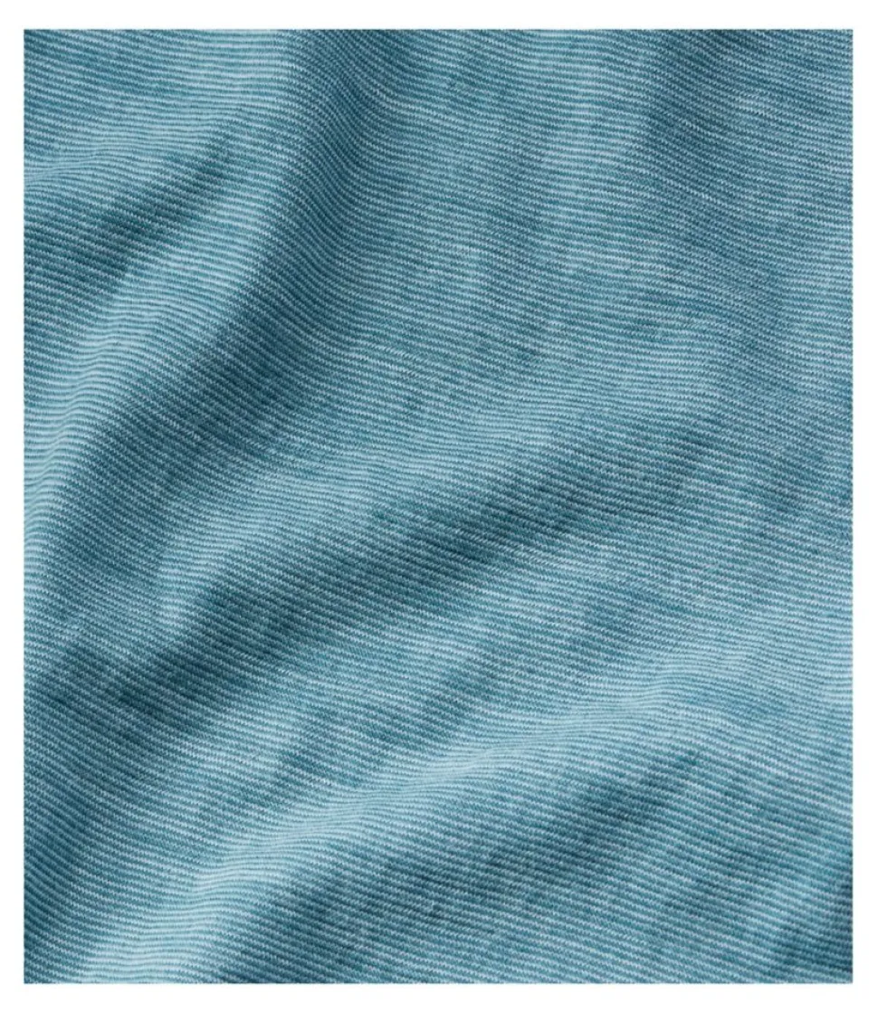Best L.L.Bean "Women's Cresta Ultralight 150 Crew Top, Stripe" OceanWaves/StormTeal