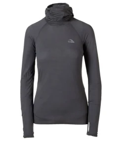 Hot L.L.Bean "Women's Cresta Wool Ultralight 150 Base Layer, Hoodie" AlloyGray