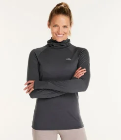 Hot L.L.Bean "Women's Cresta Wool Ultralight 150 Base Layer, Hoodie" AlloyGray