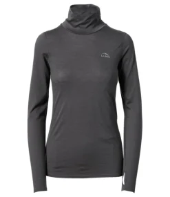 Sale L.L.Bean "Women's Cresta Wool Ultralight 150 Turtleneck" AlloyGray