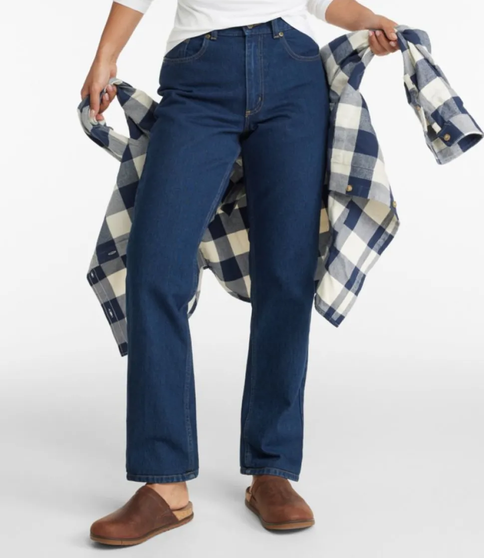 Online L.L.Bean "Women's Double L® Jeans, Ultra High-Rise Straight-Leg"