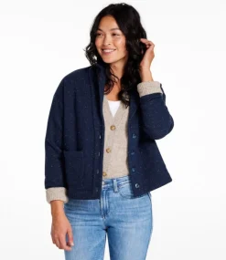 Cheap L.L.Bean "Women's Double L Soft Donegal Sweatshirt, Cardigan"