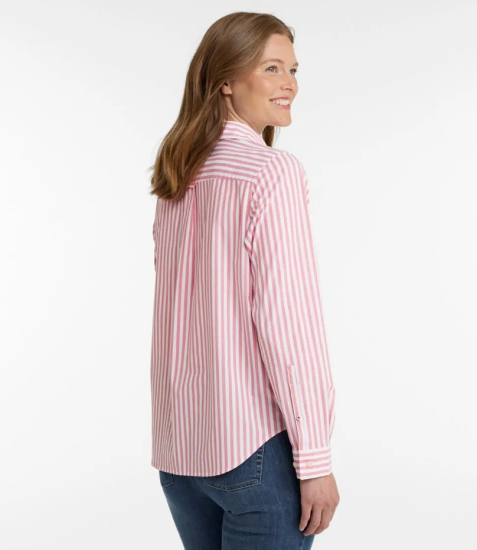 Hot L.L.Bean "Women's Essential Cotton Poplin Shirt, Long-Sleeve"
