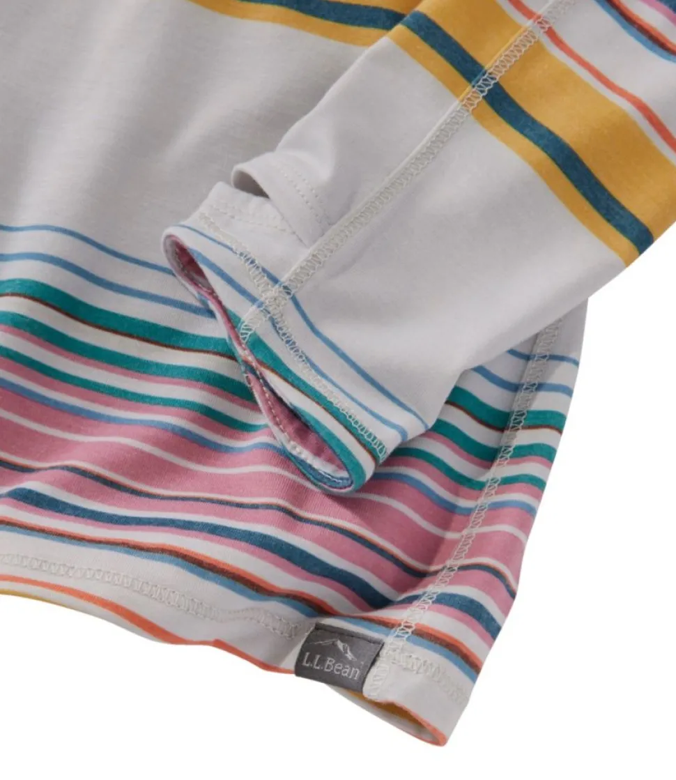 Clearance L.L.Bean "Women's Everyday SunSmart® Tee, Crewneck Long-Sleeve Stripe"