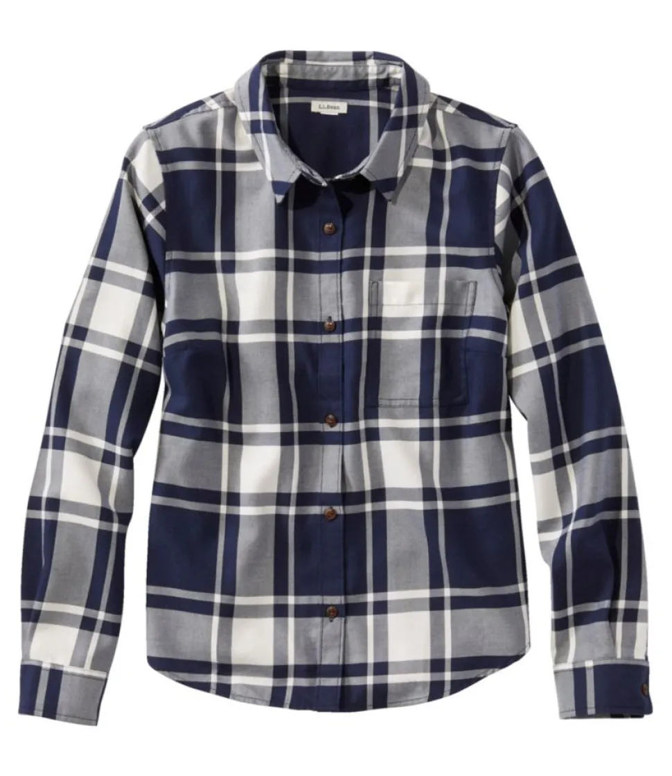 Store L.L.Bean "Women's Feather-Soft Twill Shirt, Long-Sleeve"