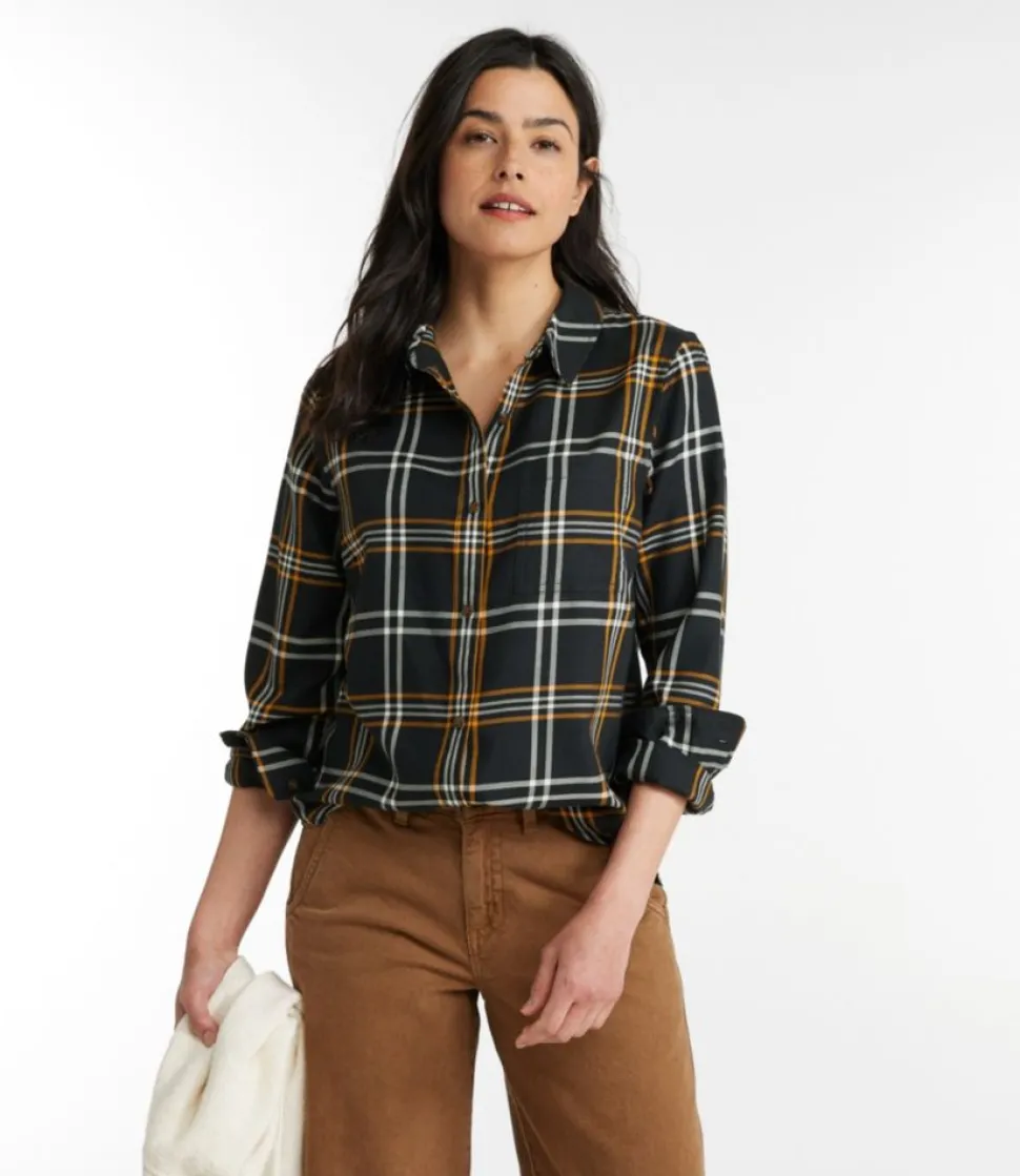 Store L.L.Bean "Women's Feather-Soft Twill Shirt, Long-Sleeve"