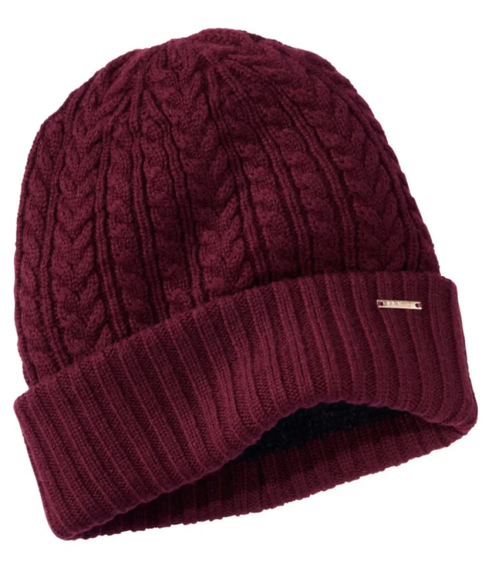 Discount L.L.Bean "Women's Heritage Cable Hat"