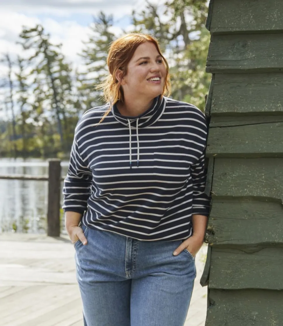 Outlet L.L.Bean "Women's Heritage Mariner Top, Funnelneck Stripe"