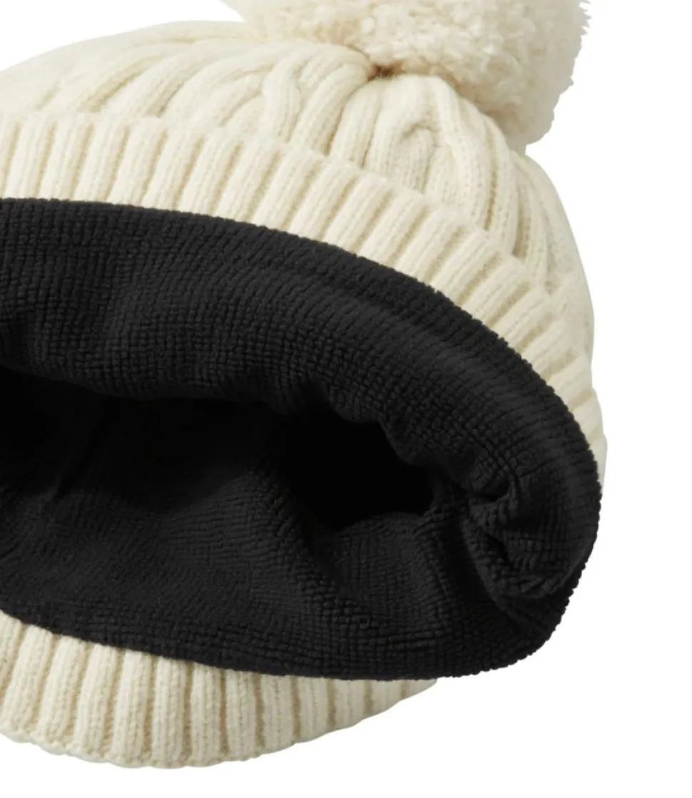 Shop L.L.Bean "Women's Heritage Wool Windproof Pom Hat" Rosewood