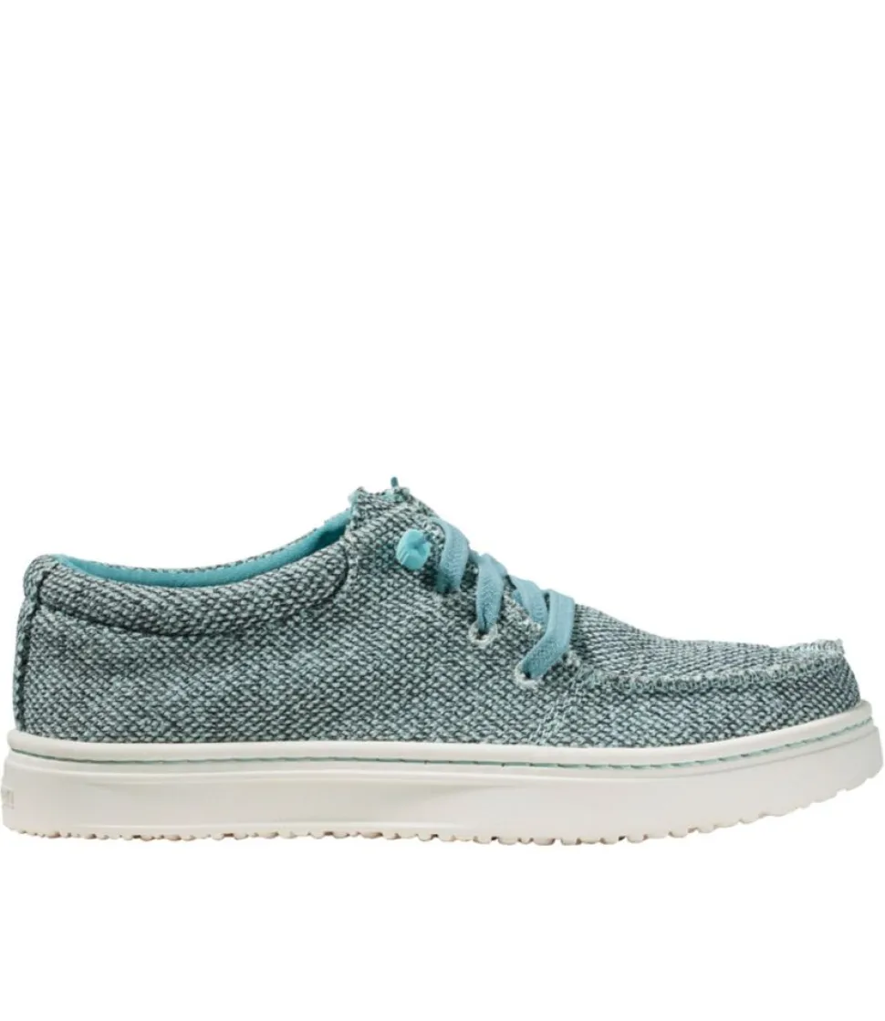 Sale L.L.Bean "Women's Higgins Beach 4-Eye Slip-Ons, Fabric"