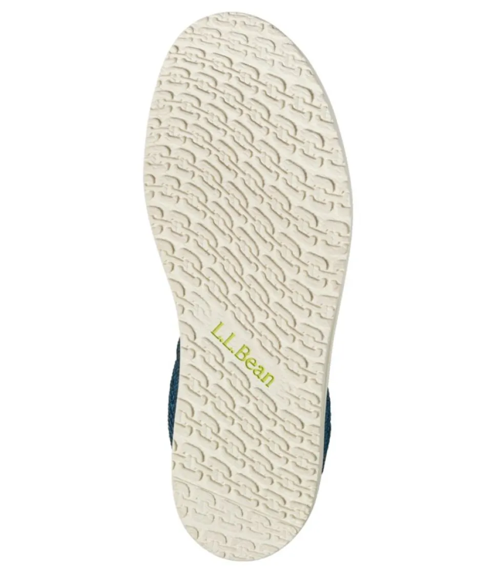 Sale L.L.Bean "Women's Higgins Beach 4-Eye Slip-Ons, Fabric"