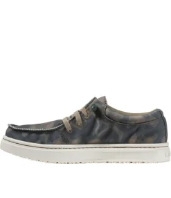 Best Sale L.L.Bean "Women's Higgins Beach 4-Eye Slip-Ons, Print" DeepOliveCamo