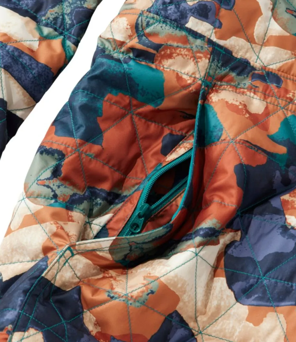 Outlet L.L.Bean "Women's Katahdin Insulated Pullover, Print" WarmTealCamo