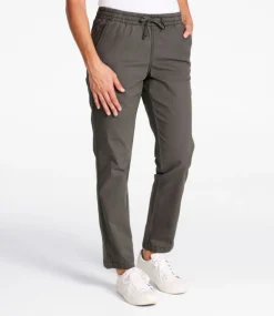 Fashion L.L.Bean "Women's Lakewashed Chino Pants, Mid-Rise Pull-On Ankle"