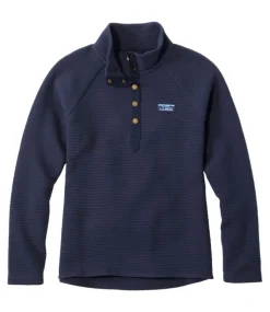 New L.L.Bean "Women's Lakewashed Double-Knit Quarter-Snap"