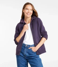 Cheap L.L.Bean "Women's 1912 Sweatshirt, Flannel-Lined Hoodie"