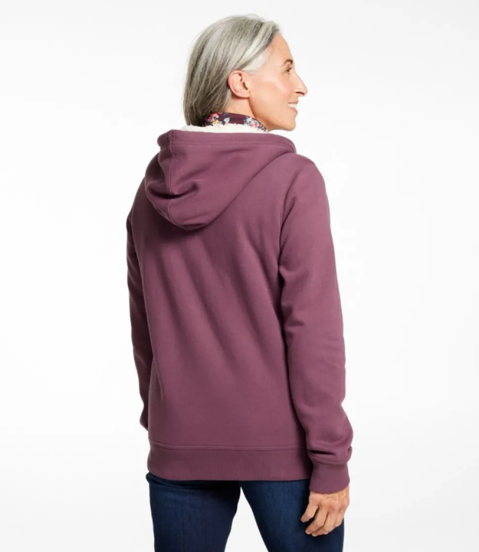 Hot L.L.Bean "Women's 1912 Sweatshirt, Sherpa-Lined Hoodie"