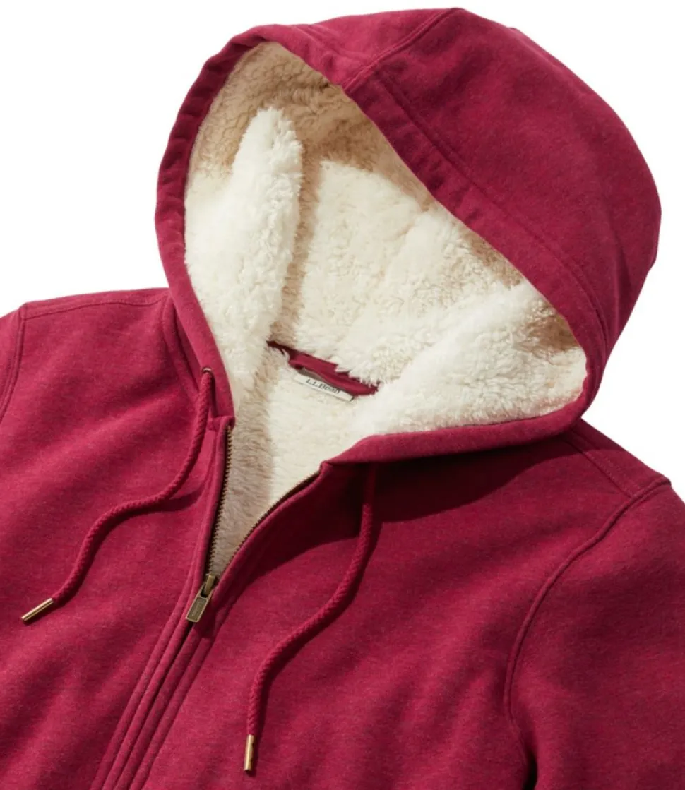 Hot L.L.Bean "Women's 1912 Sweatshirt, Sherpa-Lined Hoodie"