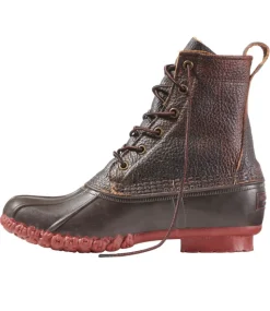 Sale L.L.Bean "Women's Boots, 8" Bison" DarkBrown/BrickRed