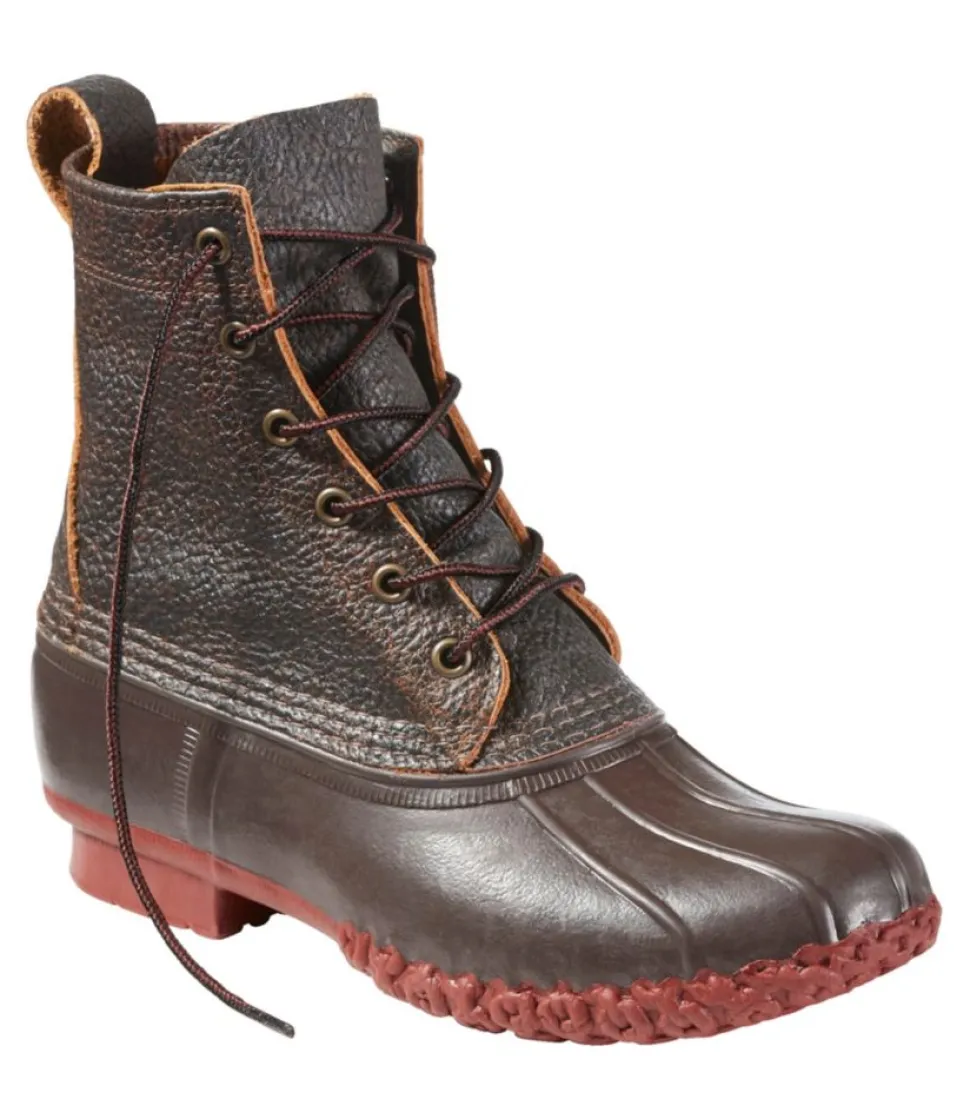 Sale L.L.Bean "Women's Boots, 8" Bison" DarkBrown/BrickRed