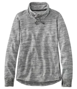 New L.L.Bean "Women's Cozy Mixed-Knit Pullover, Marled" LightGrayMarl