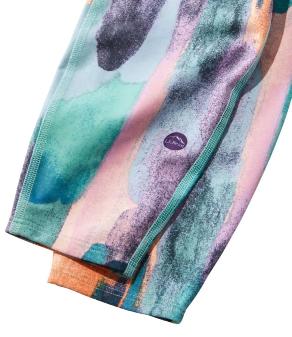 Clearance L.L.Bean "Women's Everyday Performance 7/8 Pocket Tights, High-Rise Print" CarbonNavyPaintbrushCamo