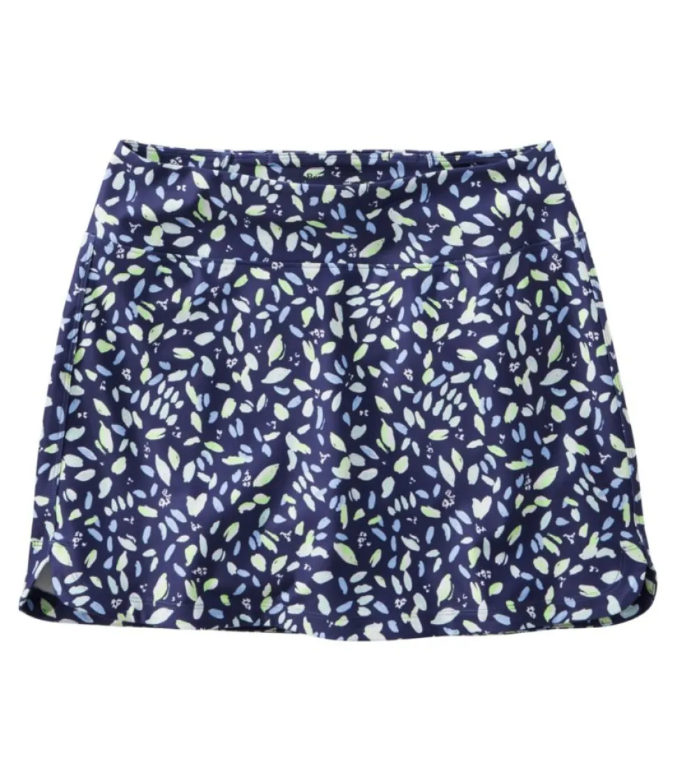Outlet L.L.Bean "Women's Everyday Performance Skort, Print" DarkestNavyPetalMulti