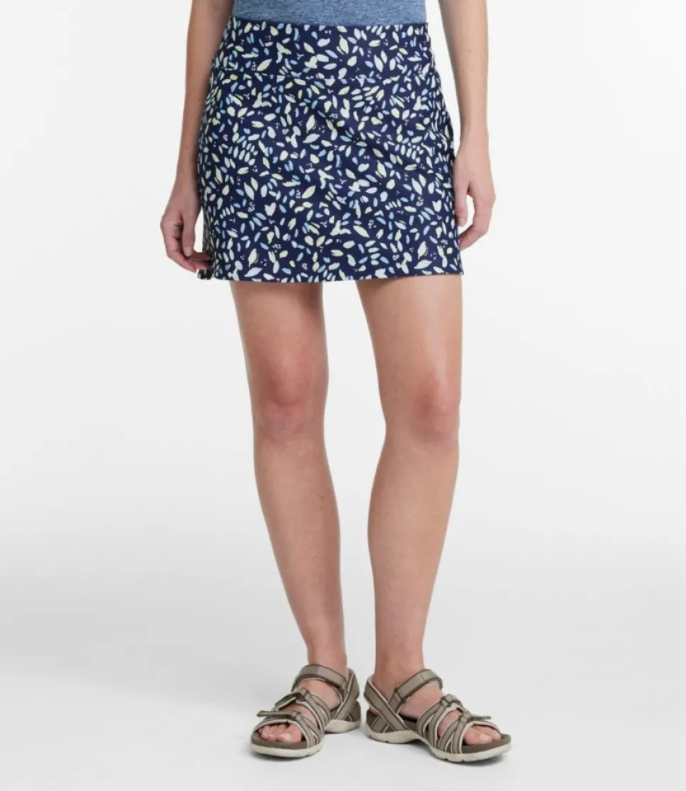 Outlet L.L.Bean "Women's Everyday Performance Skort, Print" DarkestNavyPetalMulti