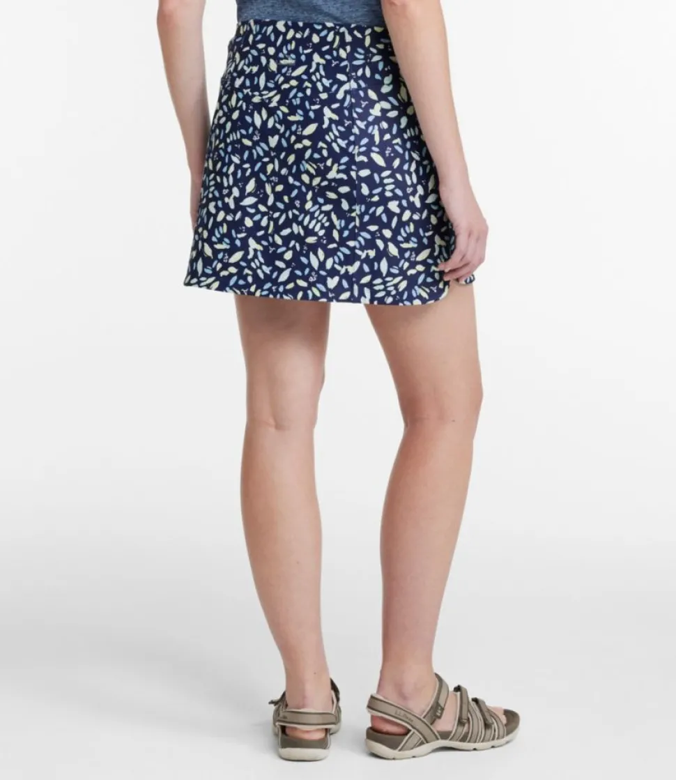 Outlet L.L.Bean "Women's Everyday Performance Skort, Print" DarkestNavyPetalMulti