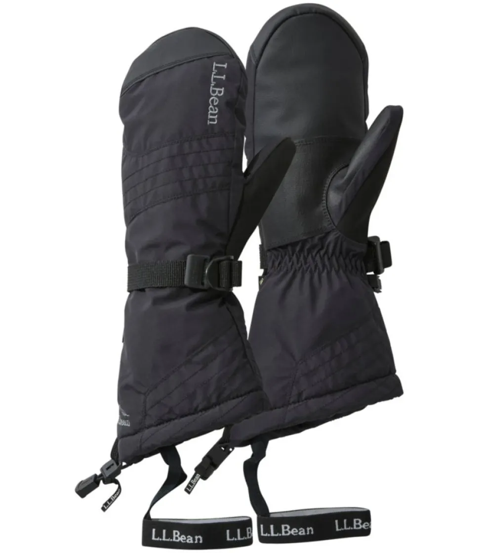 Discount L.L.Bean "Women's GORE-TEX PrimaLoft Ski Mittens" Black