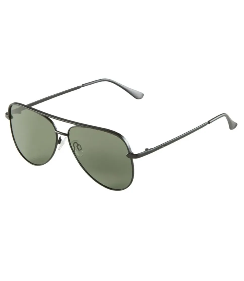 Fashion L.L.Bean "Women's Hampton Polarized Sunglasses" ShinyBlack/Smoke
