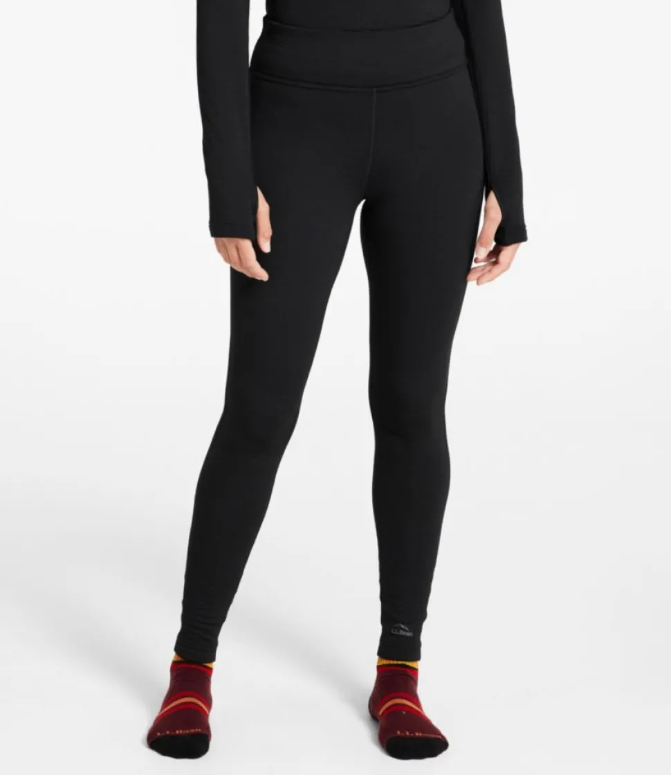 Cheap L.L.Bean "Women's Heavyweight Base Layer Pants" MidnightBlack
